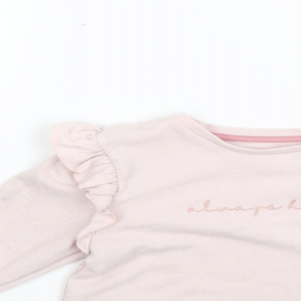 Matalan Girls Pink   Pullover Jumper Size 6 Years