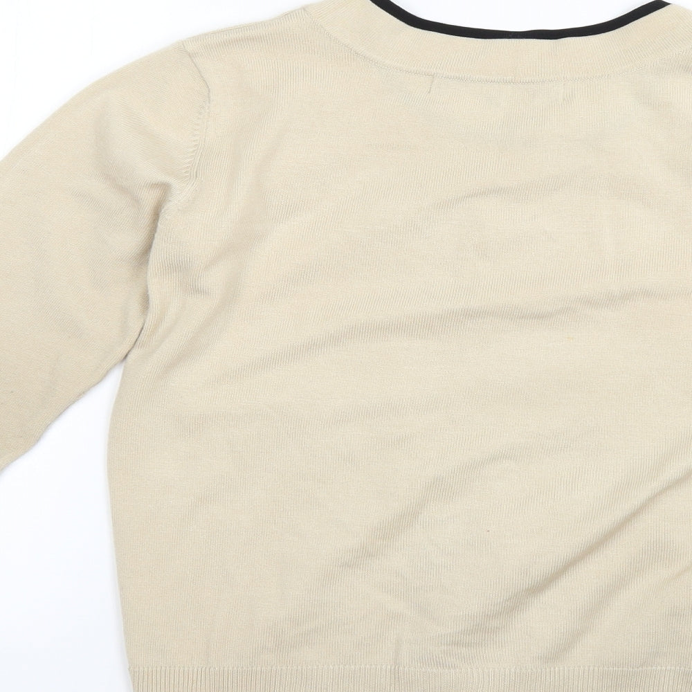 Principles Womens Beige   Cardigan Jumper Size 12