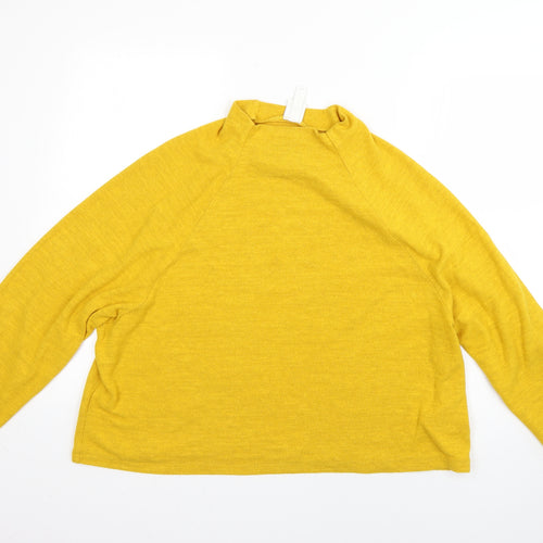 H&M Womens Yellow   Pullover Jumper Size L