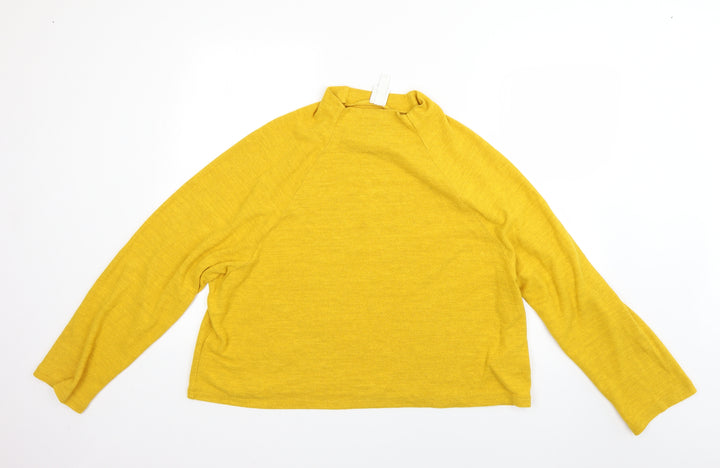 H&M Womens Yellow   Pullover Jumper Size L