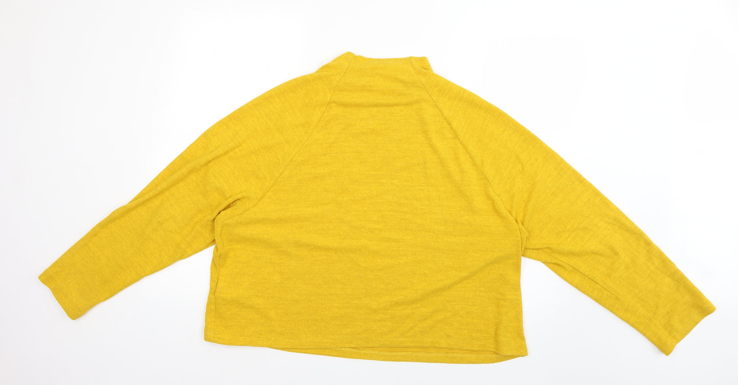 H&M Womens Yellow   Pullover Jumper Size L