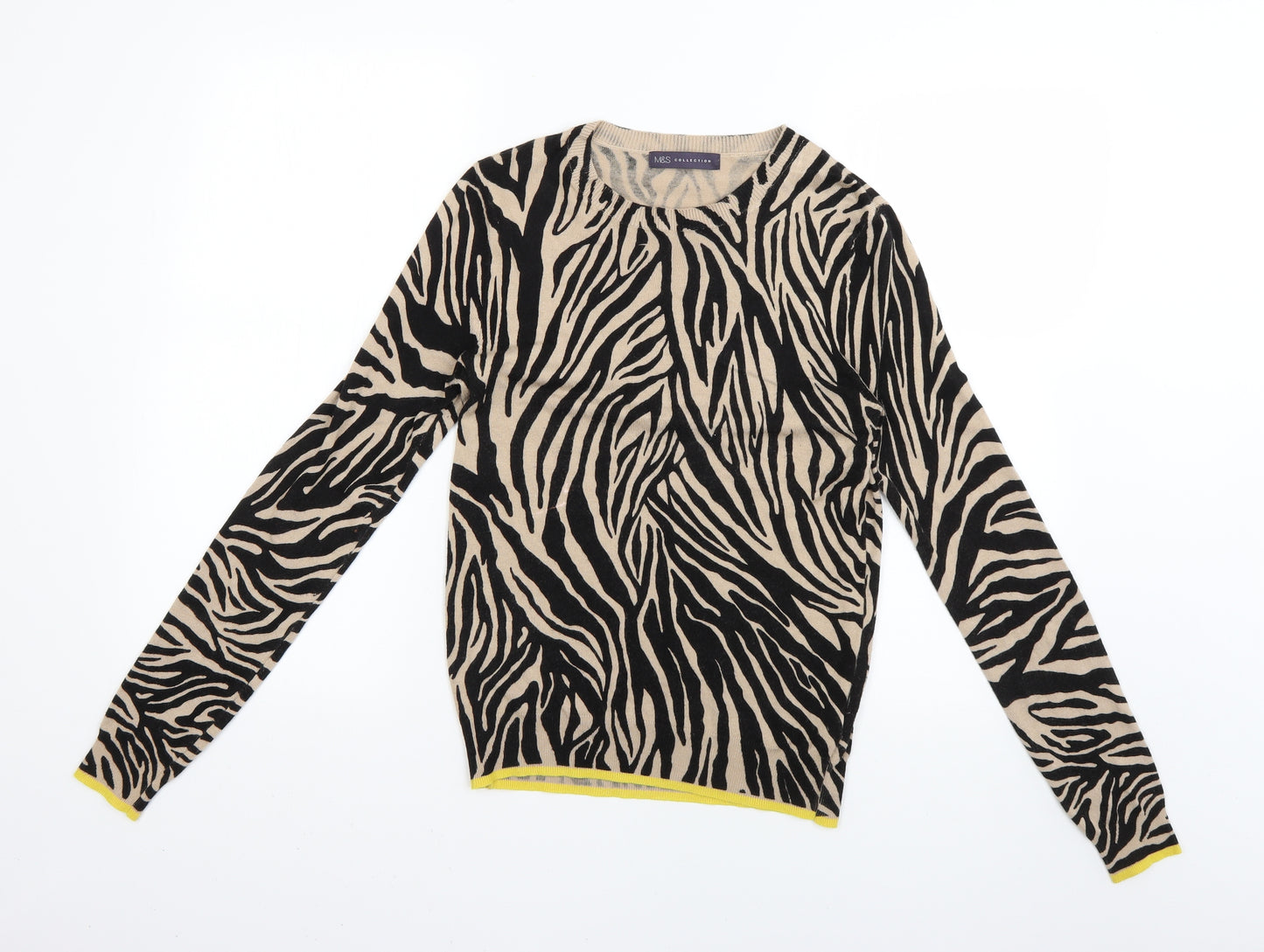 Marks and Spencer Womens Multicoloured Animal Print  Pullover Jumper Size 10
