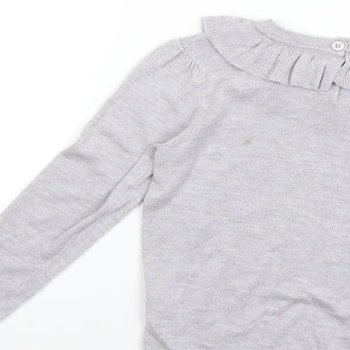 NEXT Girls Grey   Basic T-Shirt Size 5-6 Years