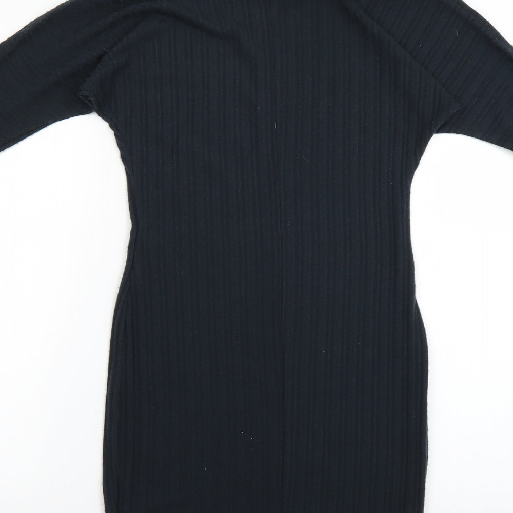 Select Womens Blue Striped  Jumper Dress  Size 8