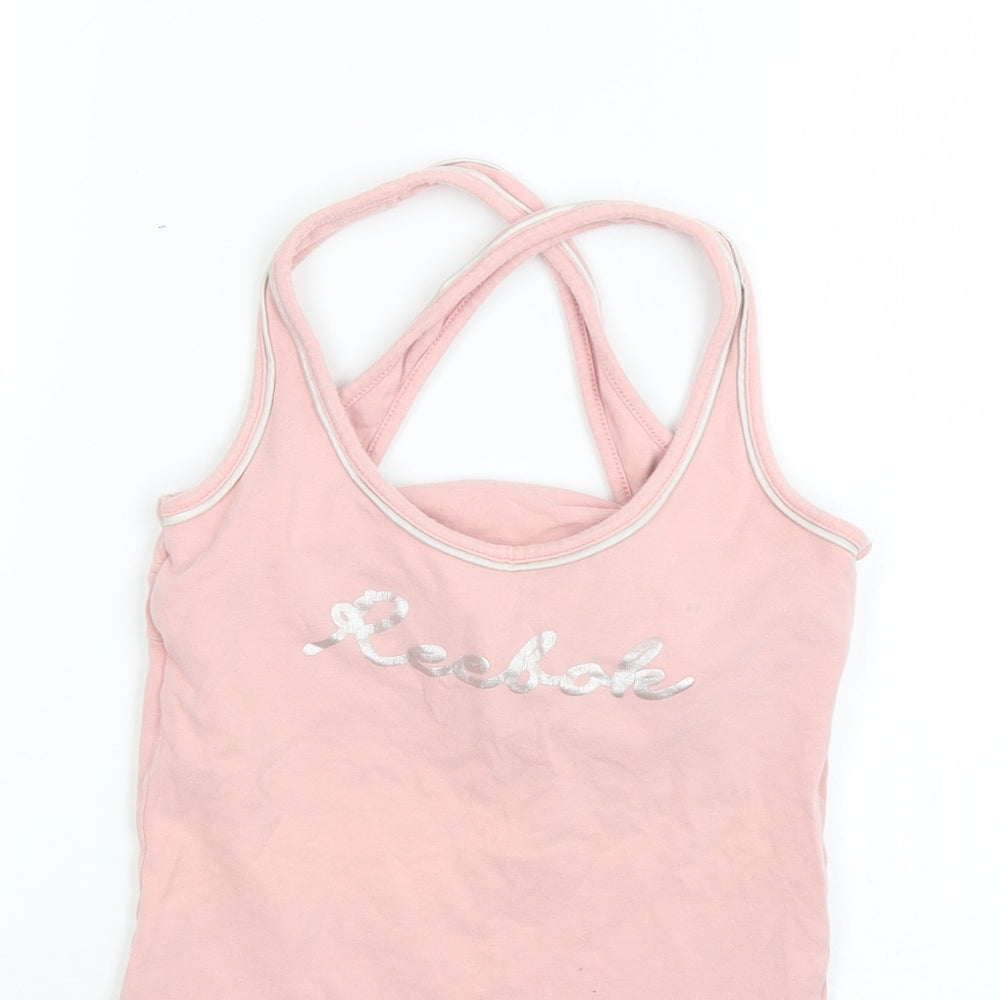 Reebok Womens Pink   Basic T-Shirt Size 8