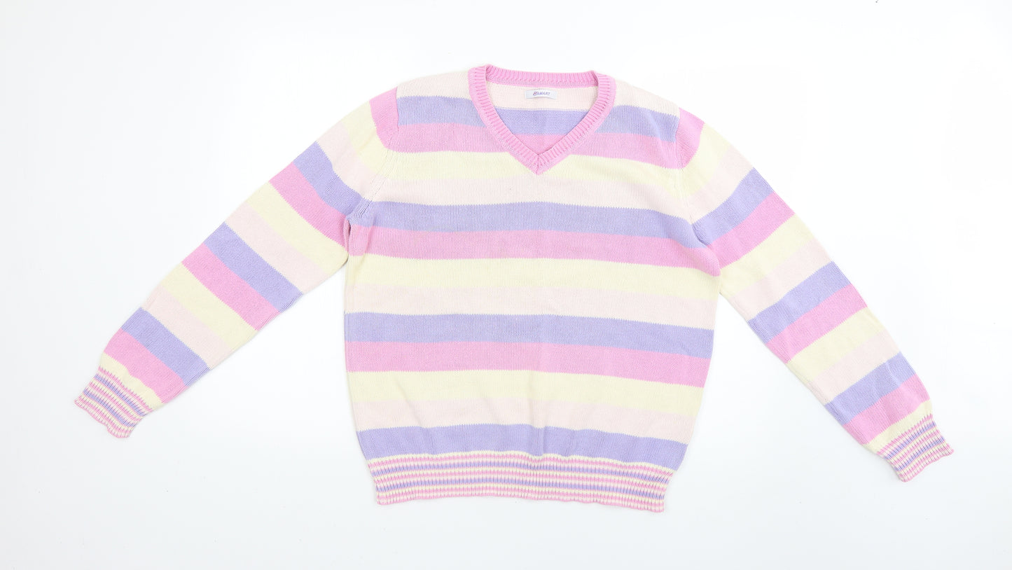 dalmart Womens Multicoloured Striped  Pullover Jumper Size 14