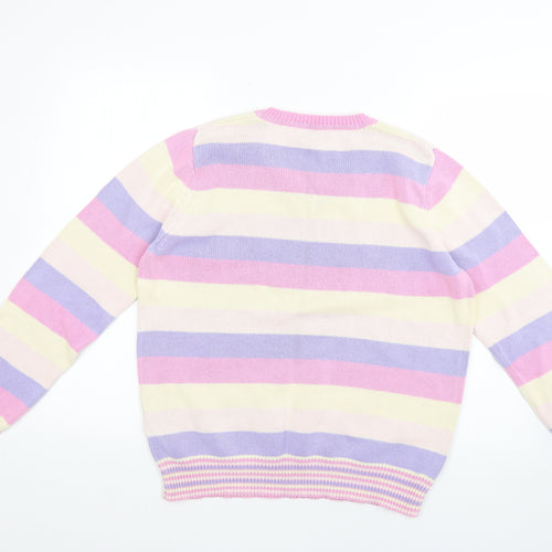 dalmart Womens Multicoloured Striped  Pullover Jumper Size 14