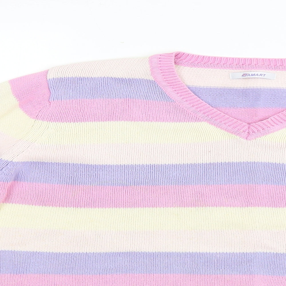 dalmart Womens Multicoloured Striped  Pullover Jumper Size 14