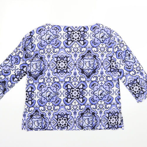 Marks and Spencer Womens Multicoloured Geometric  Pullover Jumper Size 10