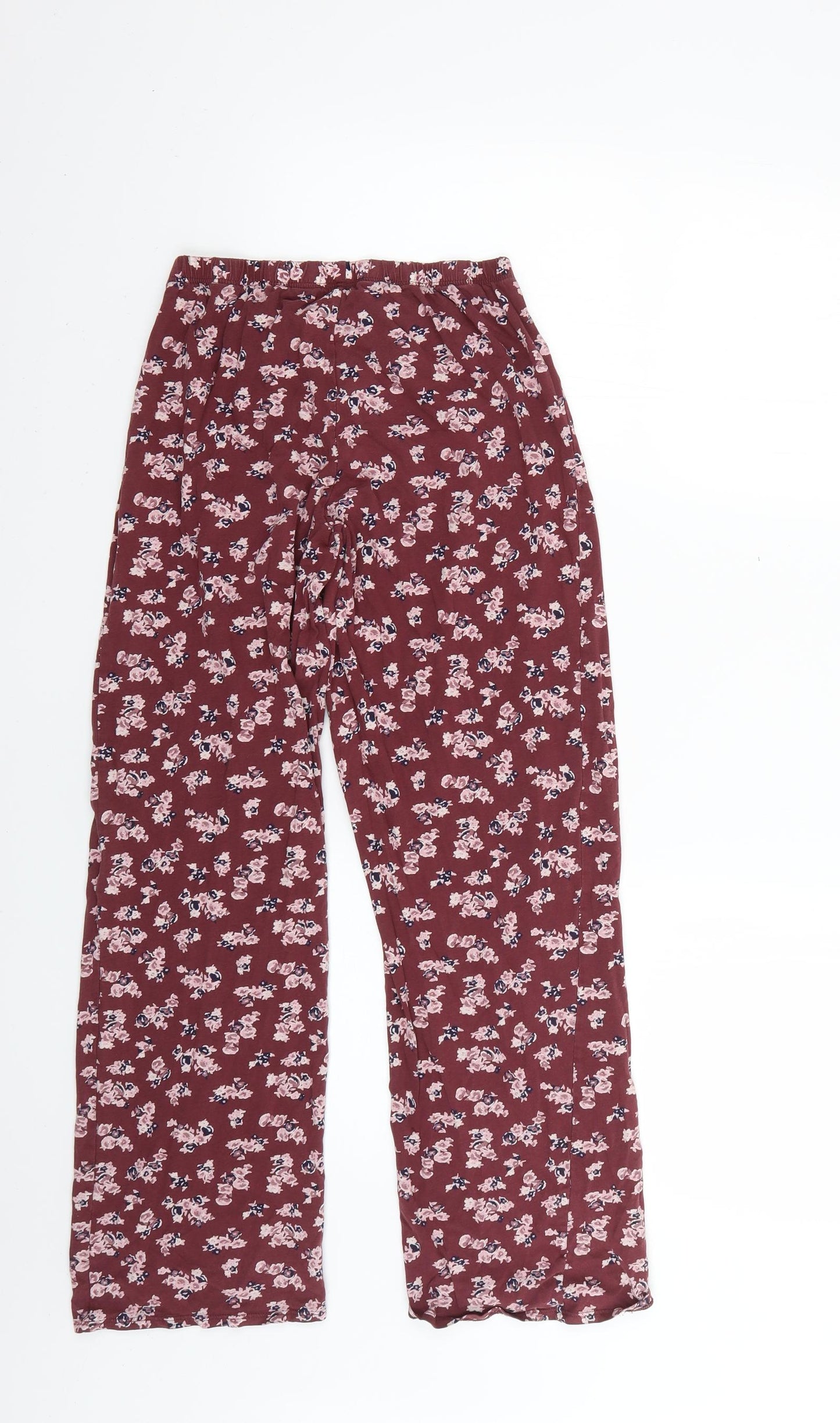 Marks and Spencer Womens Purple Floral   Pyjama Pants Size 8