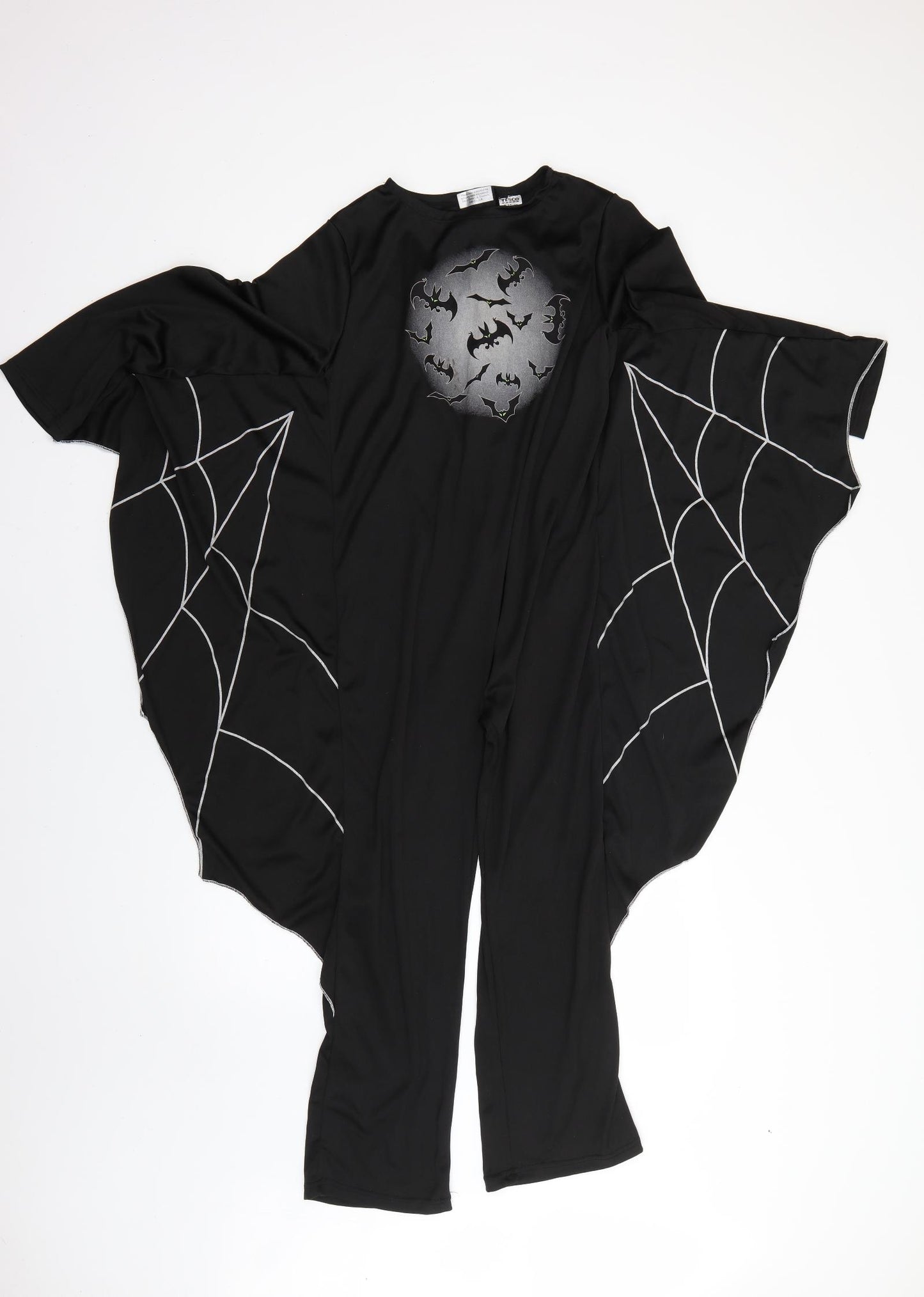 tesco Girls Black Geometric  Jumpsuit One-Piece Size 9-10 Years  - Halloween