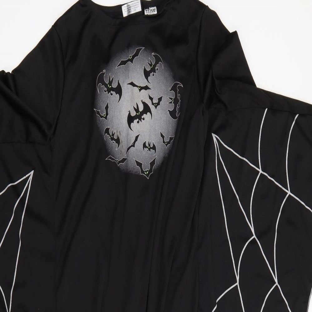 tesco Girls Black Geometric  Jumpsuit One-Piece Size 9-10 Years  - Halloween