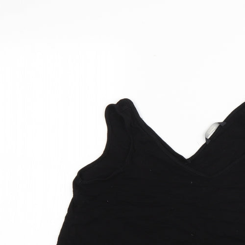 George Womens Black   Basic Blouse Size 8
