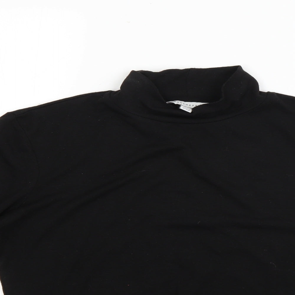 Warehouse Womens Black   Basic Blouse Size 14