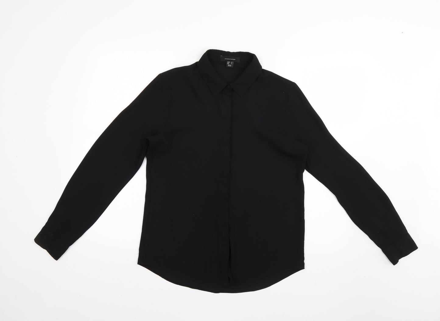 Atmosphere Womens Black   Basic Button-Up Size 10