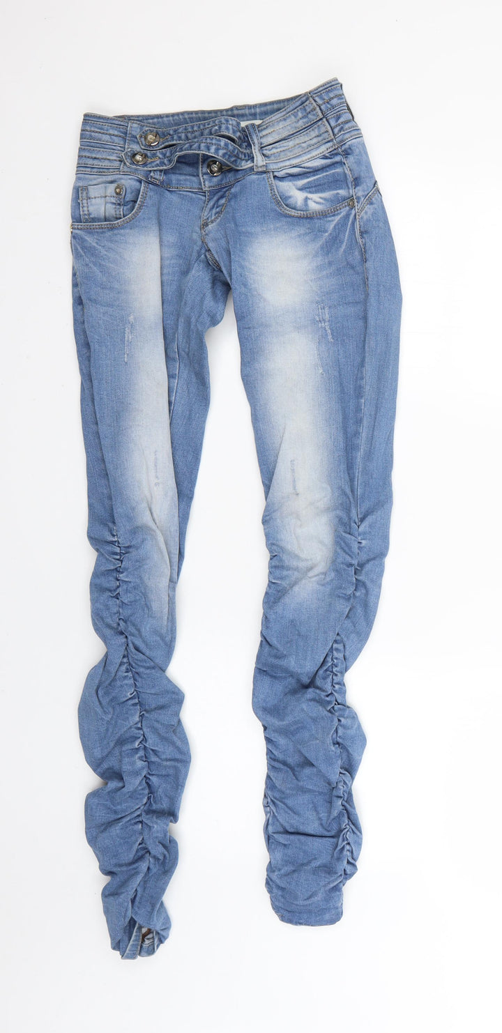 kangxyijia Womens Blue   Skinny Jeans Size 25 L29 in