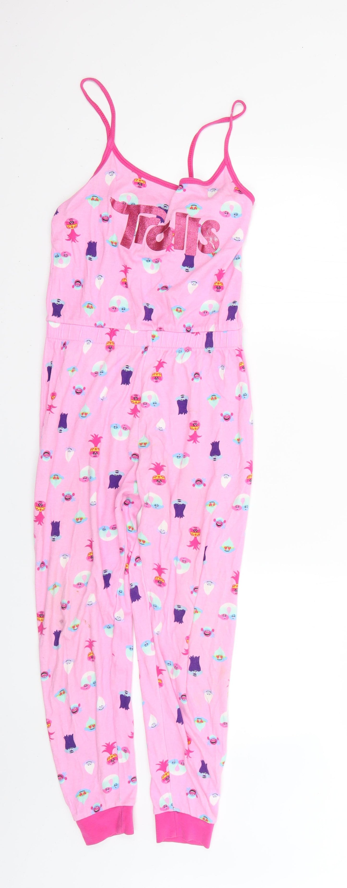 pgeorge Girls Multicoloured Geometric  Jumpsuit One-Piece Size 7-8 Years  - trolls