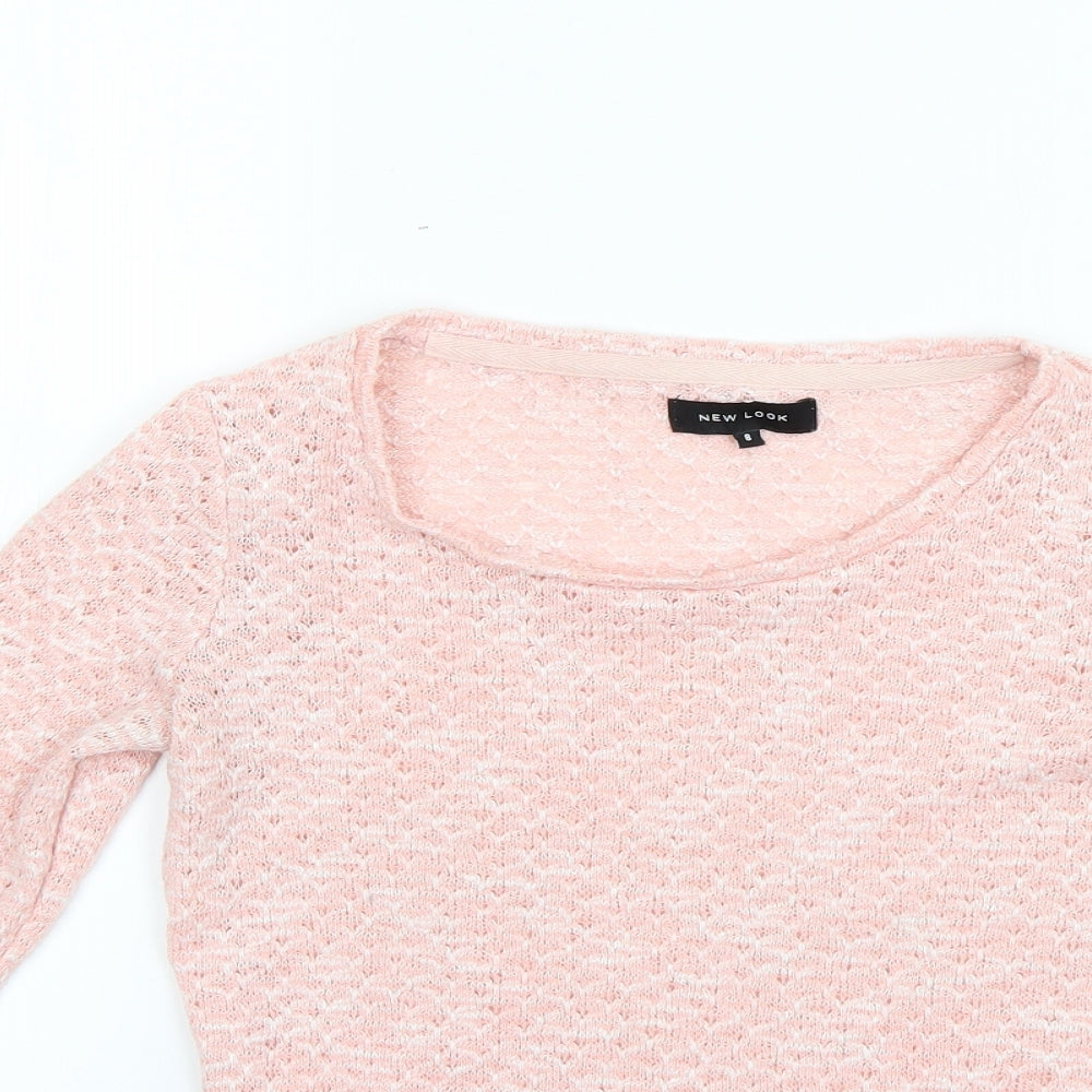 New Look Womens Pink   Pullover Jumper Size 8