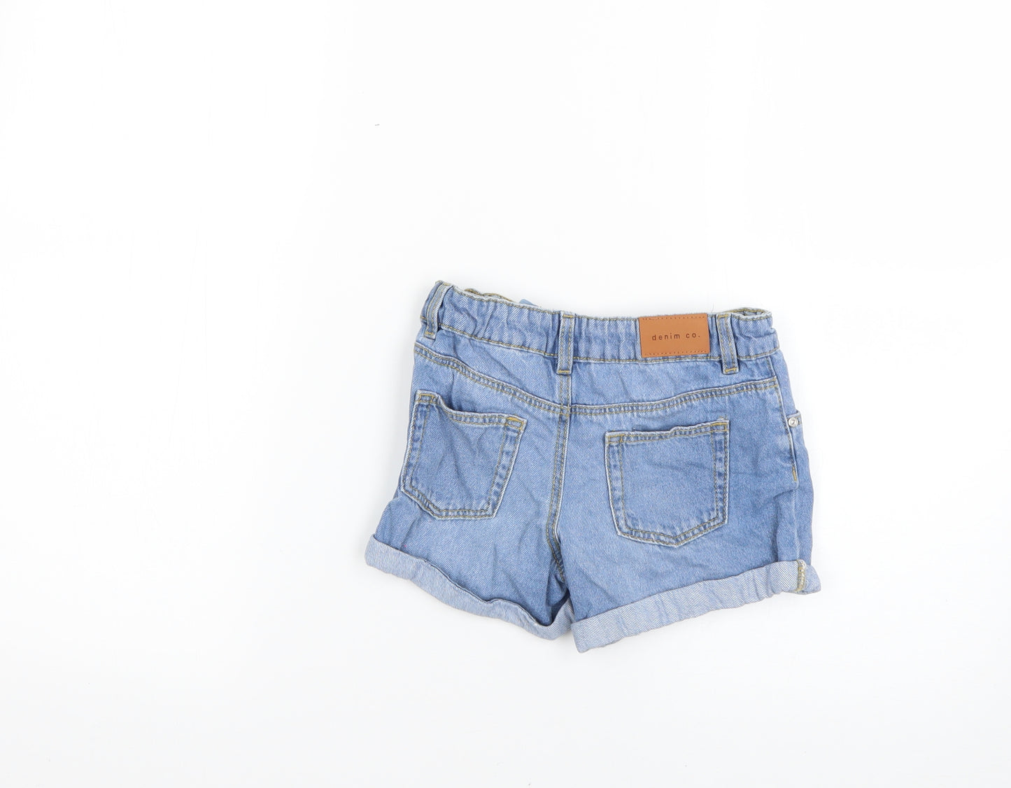 Denim & Co. Girls Blue   Cut-Off Shorts Size 6-7 Years