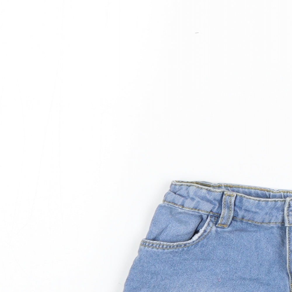 Denim & Co. Girls Blue   Cut-Off Shorts Size 6-7 Years