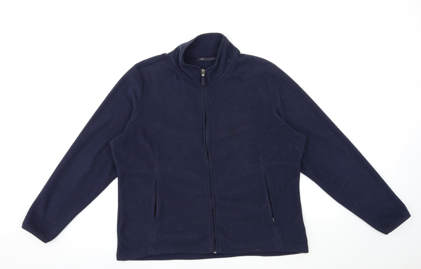 Marks and Spencer Womens Blue  Fleece Jacket  Size 18