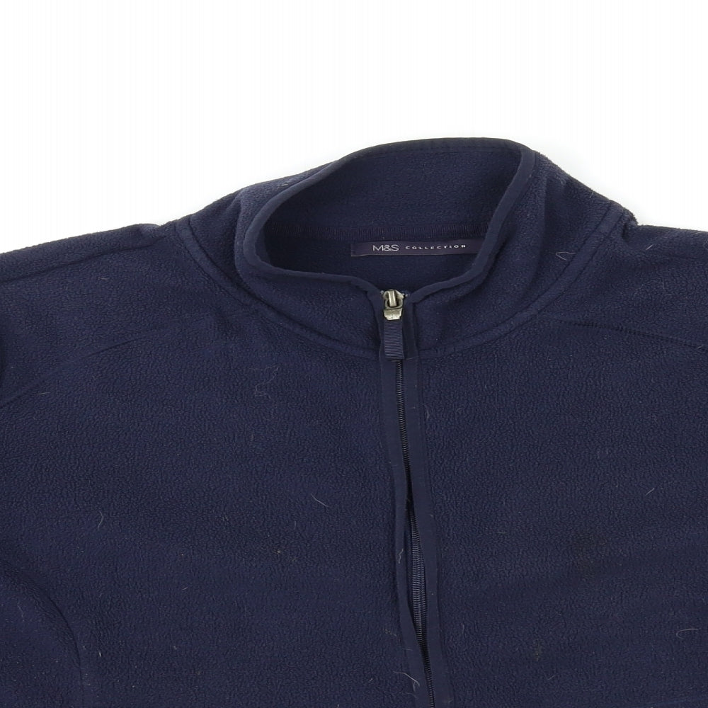 Marks and Spencer Womens Blue  Fleece Jacket  Size 18
