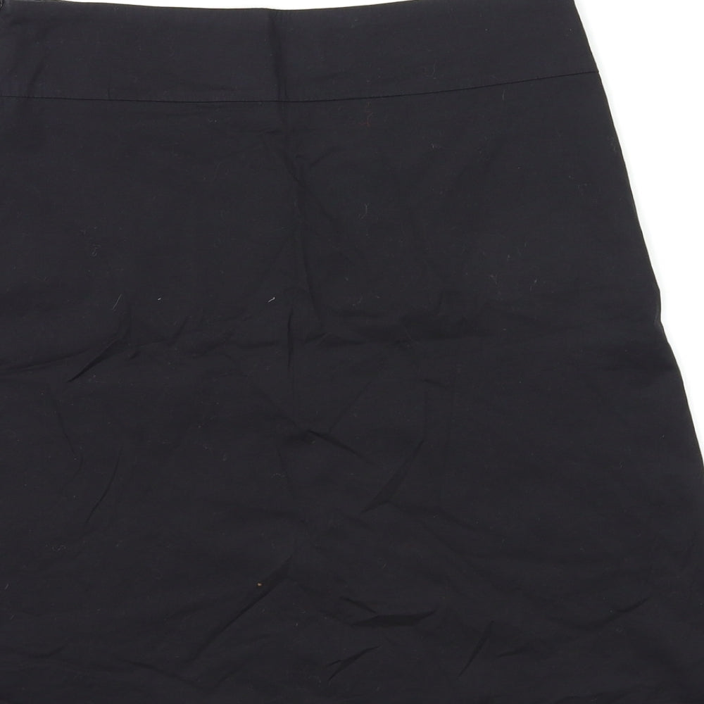 Mint Womens Black Floral  A-Line Skirt Size 12