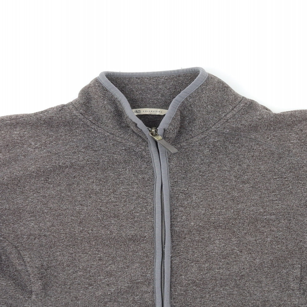Marks and Spencer Womens Grey  Fleece Jacket  Size 18