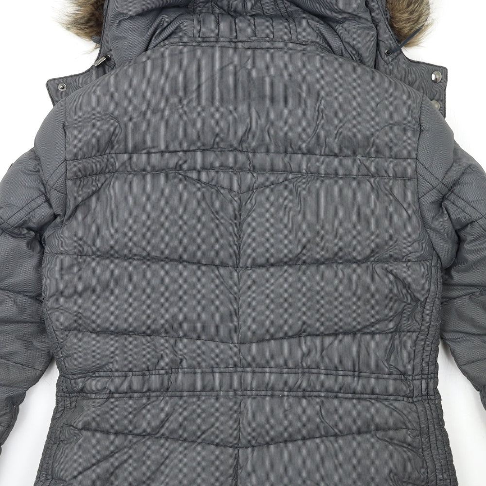 s.Oliver Womens Grey   Puffer Jacket Coat Size 10