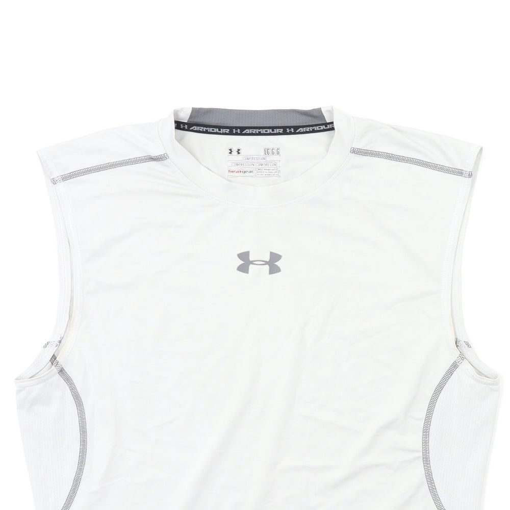 Under armour Mens Grey   Basic Tank Size L