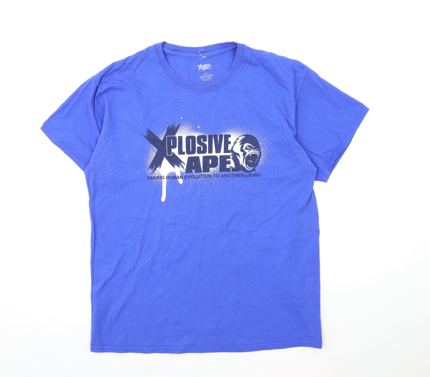 Xplosive Ape Mens Blue    T-Shirt Size L