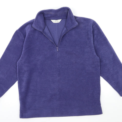 Modern classics Womens Purple  Fleece Jacket  Size 14