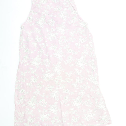 Arista Womens Pink Floral  Tank Dress  Size 14