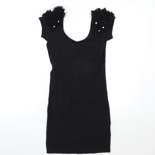 River Island Womens Black   Bodycon  Size 8