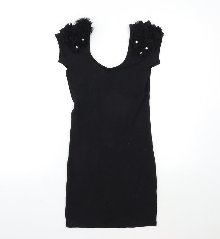 River Island Womens Black   Bodycon  Size 8