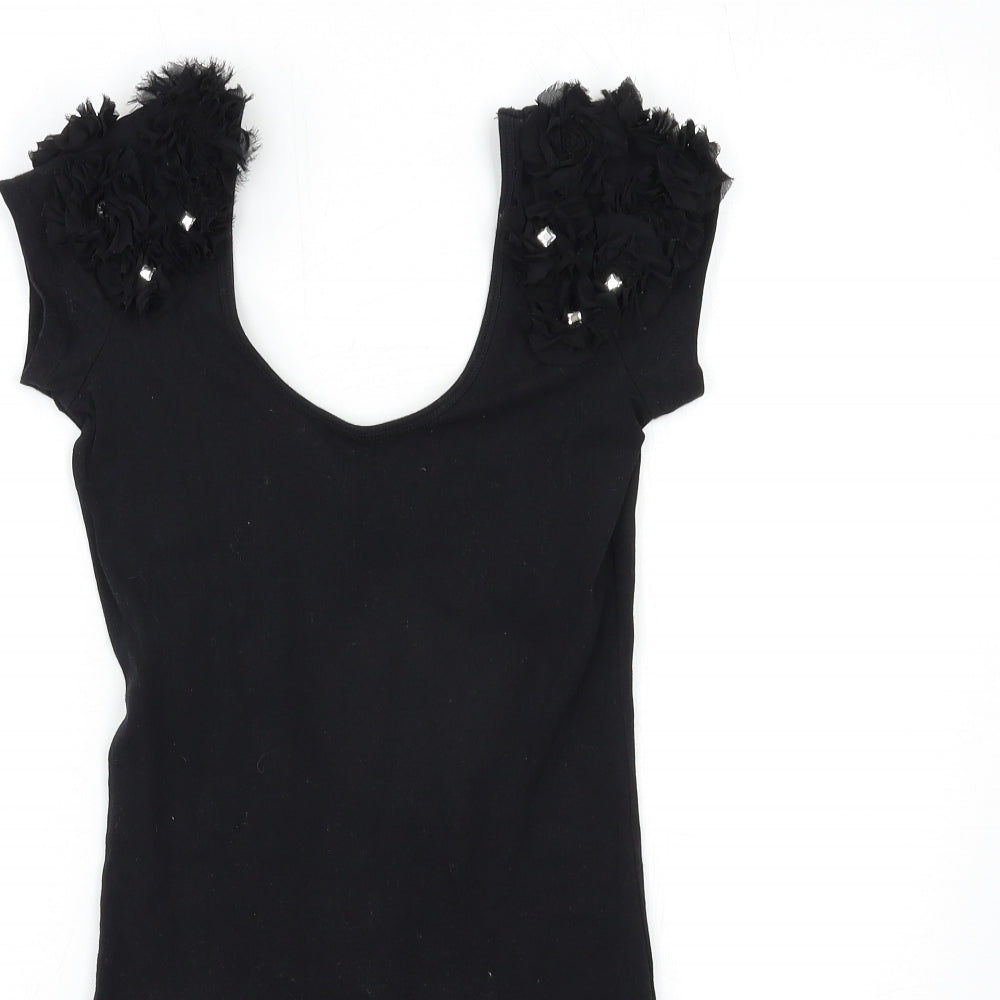 River Island Womens Black   Bodycon  Size 8