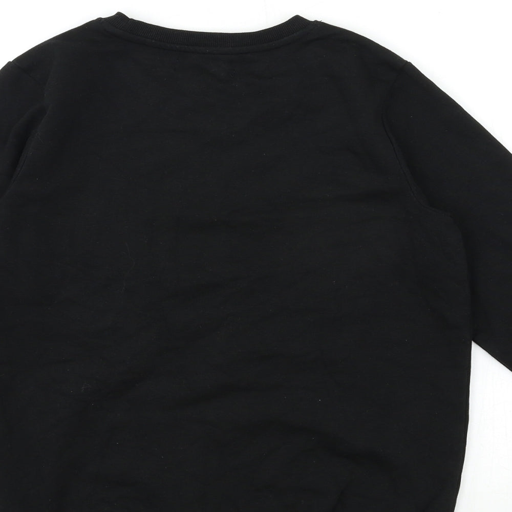 Matalan Boys Black   Pullover Sweatshirt Size 12 Years  - CHRISTMAS MODE