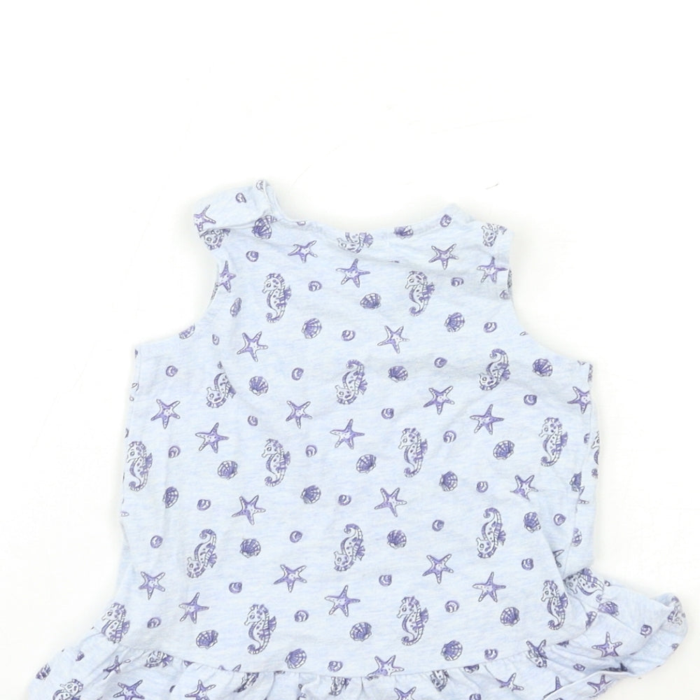 F&F Baby Blue   Basic Tank Size 0-3 Months