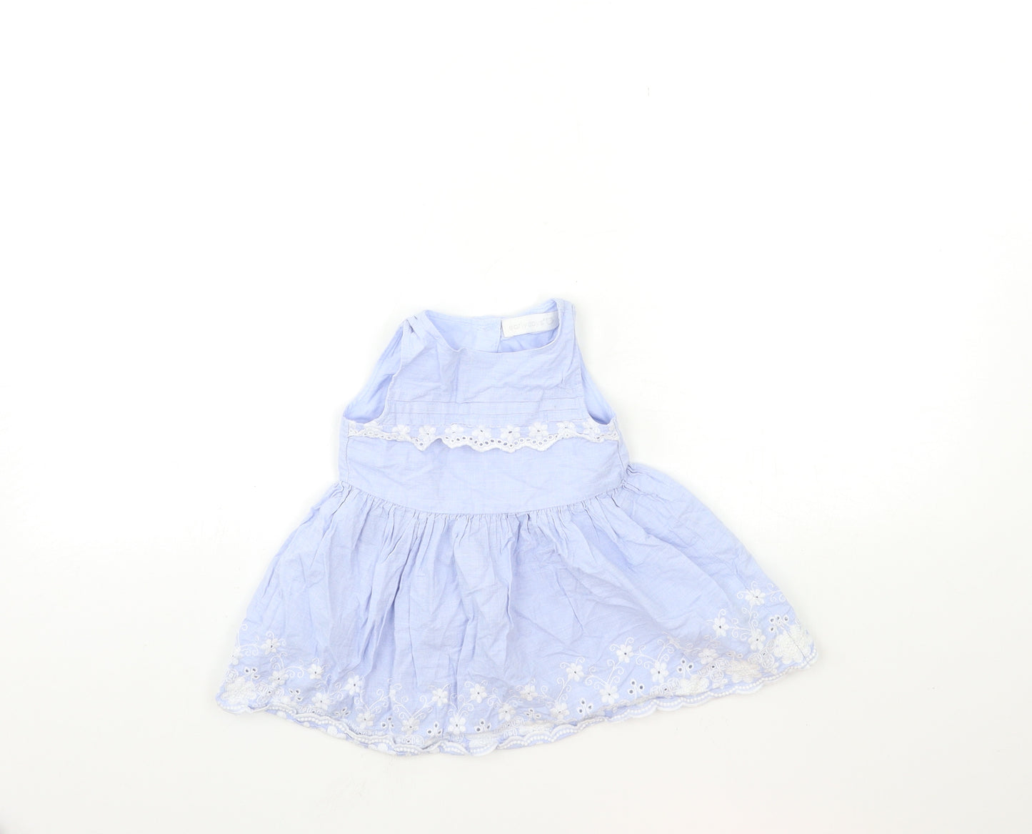 Earlydays Baby Blue   Fit & Flare  Size 9-12 Months