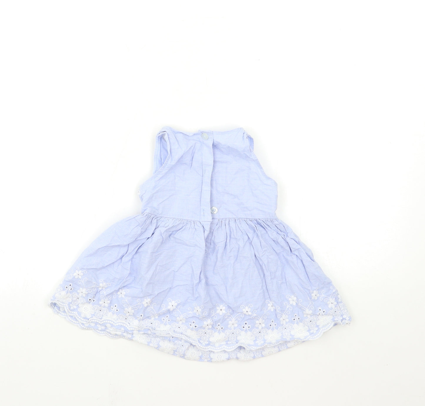Earlydays Baby Blue   Fit & Flare  Size 9-12 Months