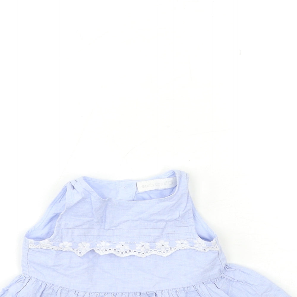 Earlydays Baby Blue   Fit & Flare  Size 9-12 Months