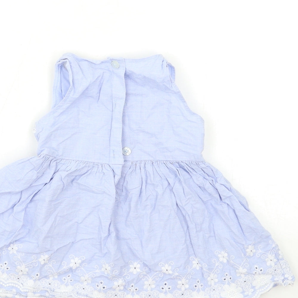 Earlydays Baby Blue   Fit & Flare  Size 9-12 Months