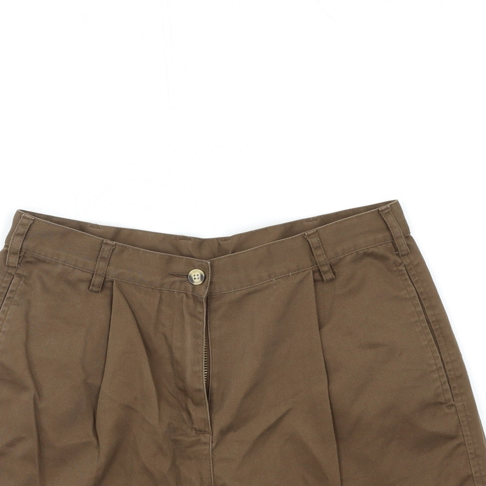 Cotton Traders Womens Brown   Sailor Shorts Size 10