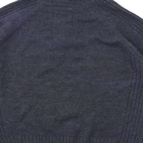 Heritage Mens Blue  Knit Pullover Jumper Size L