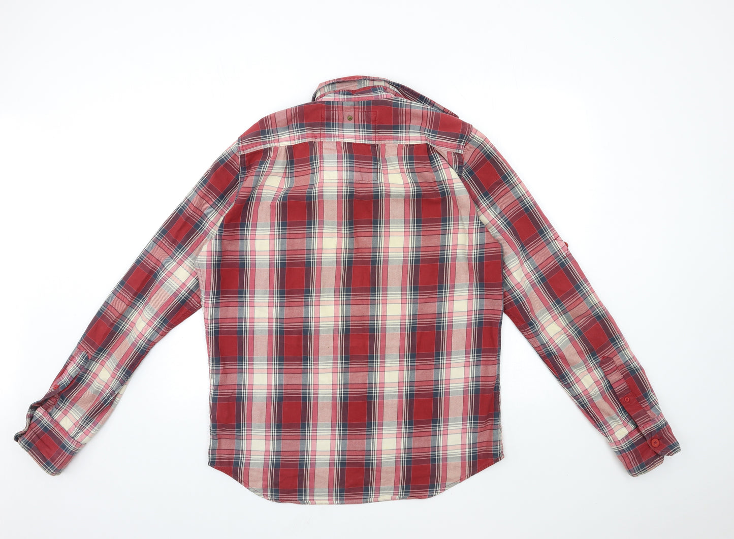 Superdry Mens Red Check   Button-Up Size L