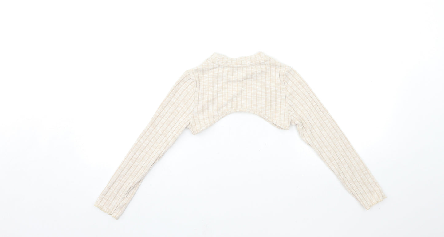 Primark Girls Beige   Basic T-Shirt Size 7-8 Years