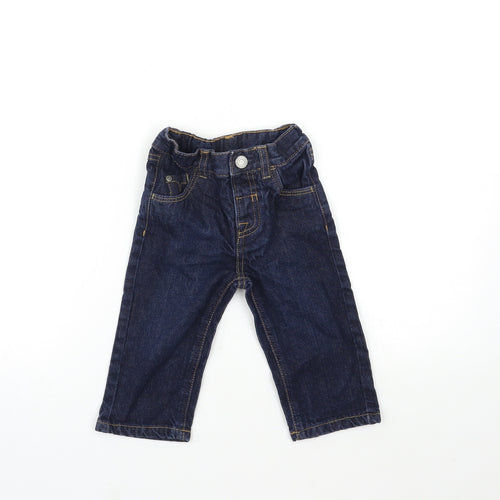 TU Baby Blue  Denim Cargo Jeans Size 9-12 Months