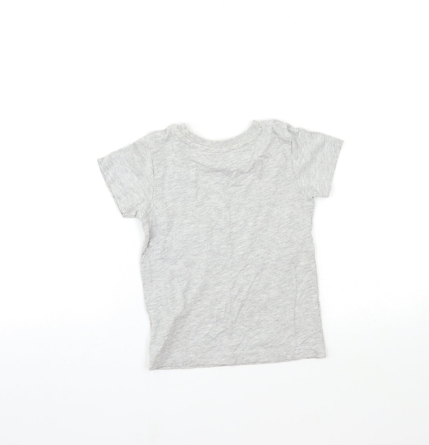 Matalan Baby Grey   Basic T-Shirt Size 18-24 Months  - Daddy makes me happy