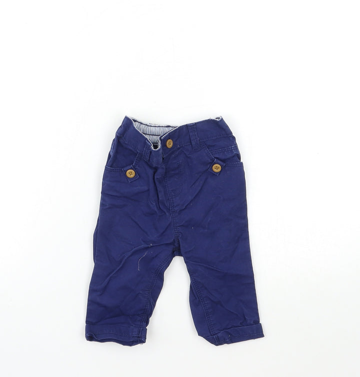 TU Baby Blue   Cargo Trousers Size 3-6 Months