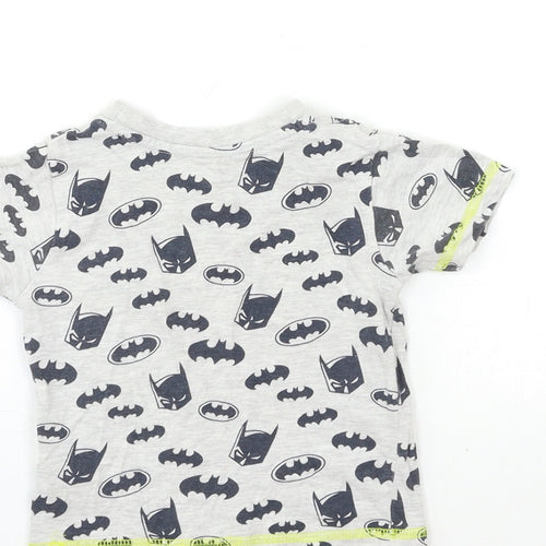 Batman Baby Grey   Basic T-Shirt Size 12 Months  - Little Hero